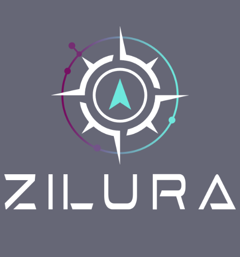 Das Logo von der ZILURA Finanzberatung GmbH auf grauem Hintergrund.